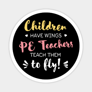 PE Teacher Gifts - Beautiful Wings Quote Magnet